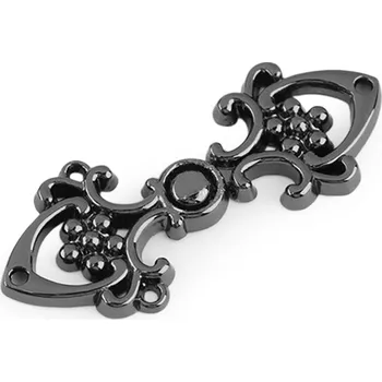 Ozdobné filigránové zapínání Balení: 1 pár, Varianta: 2 nikl černý - 8596475643665