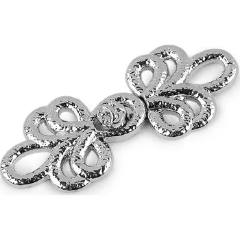 Galanterie Ozdobné filigránové zapínání Balení: 1 pár, Varianta: 1 nikl - 8596475643993