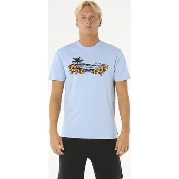 Pánské tričko Tričko Rip Curl SURF PARADISE TEE Ice Blue velikost L
