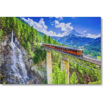 Obraz Obraz na plátně HORSKÁ KRAJINA ZERMATT ŠVÝCARSKO 70 x 50 cm