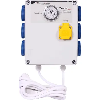 Spínací hodiny GSE Timer Box II 6x600W, 16A, 230V + topení