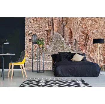 Fototapeta DIMEX | Samolepicí vliesová fototapeta na zeď Siena Toskánsko MA-5-0691 | 375 x 250 cm | šedá + Samolepicí vliesová fototapeta na stěnu DIMEX Siena Toskánsko MA50691 v rozměru 375 x 250 cm