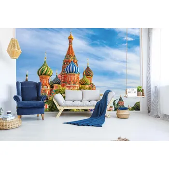 Fototapeta DIMEX | Samolepicí vliesová fototapeta na zeď Rudé náměstí v Moskvě MA-5-0994 | 375 x 250 cm | zelená, vícebarevná, modrá, oranžová + Samolepicí vliesová fototapeta na stěnu DIMEX Rudé náměstí v Moskvě MA50994 v rozměru 375 x 250 cm