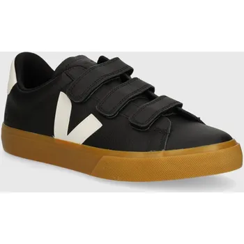 Pánská obuv Kožené tenisky Veja Recife Logo RC0503698B černá 99X, EUR 43