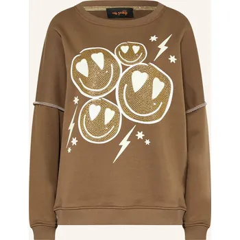 Dámská mikina Miss Goodlife Dámská Mikina S Ozdobnými Kamínky, hnědá, 40
