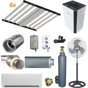 Klimatizace Klimaset 6x SunPro F1 600W Ultimate, klimatizace Gree Pular 4,6 kWh, CO2 TM regulace