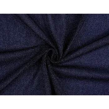 Úplet s lurexem Balení: 1 m, Varianta: 7 (33) modrá tmavá - 8596475424424