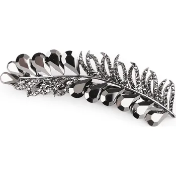 Francouzská spona do vlasů s broušenými kamínky - 8596475618052