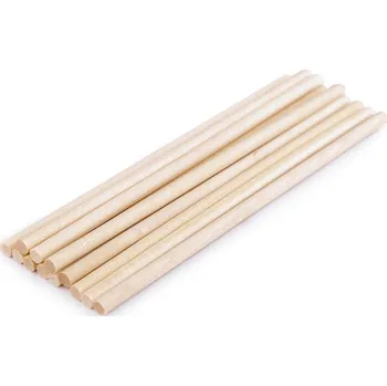 Dřevěné tyčky délky 15 cm macrame Balení: 12 ks, Varianta: přírodní - 8591149270017