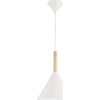 Lustr na lanku FUKS 1xE27/15W/230V krémová/béžová