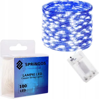 Vánoční dekorace Vánoční osvětlení na stromeček Springos do interiéru 10 m, 51 - 100 žárovek