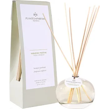 Aroma difuzér PLANTES & PARFUMS de Provence Parfém do interiéru s tyčinkami - difuzér Verveine fraiche 100ml