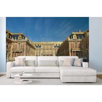 Fototapeta DIMEX | Samolepicí vliesová fototapeta na zeď Versailles II MA-5-1079 | 375 x 250 cm | modrá, béžová, šedá + Samolepicí vliesová fototapeta na stěnu DIMEX Versailles II MA51079 v rozměru 375 x 250 cm
