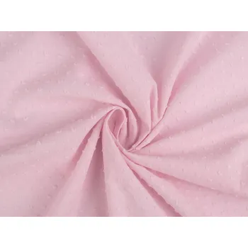 Galanterie Bavlněná látka / plátno s nopky Balení: 1 m, Varianta: 4 růžová sv. - 8596475431316