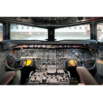 Fototapeta DIMEX | Samolepicí vliesová fototapeta na zeď Pohled z kokpitu MA-5-0317 | 375 x 250 cm | bílá, žlutá, šedá + Samolepicí vliesová fototapeta na stěnu DIMEX Pohled z kokpitu MA50317 v rozměru 375 x 250 cm