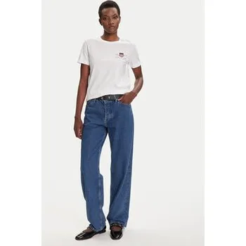 Pánské tričko Gant T-Shirt Bisiklet Yaka 4200277 Bílá Regular Fit S