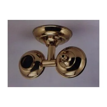 Garnýž Držák na garnýž - dvojitý stropní-sleva Barva: mosaz leštěná