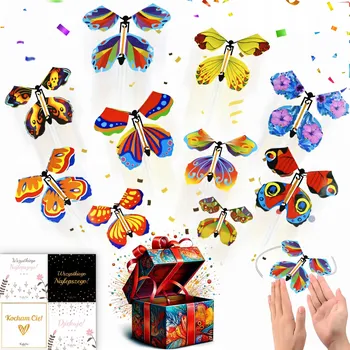 Létající drak KailaArt Létající motýli magičtí natahovací barevní jako dárek pro děti