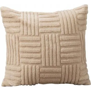 Povlak na polštářek Dekorační povlak na polštář 45 x 45 cm chlupatý PLETENÝ vzor POD151