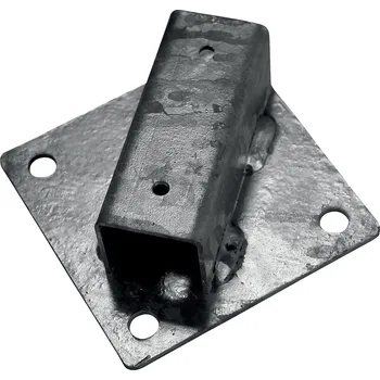 Příslušenství pro plot PILECKÝ s.r.o. - Zn patka k motnáži sloupku na zeď - pro sloupky průměr 38 mm