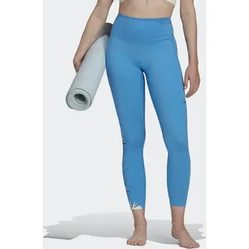 Dámské legíny ADIDAS MODRÉ LEGÍNY S POTISKEM HM9260 (XS)