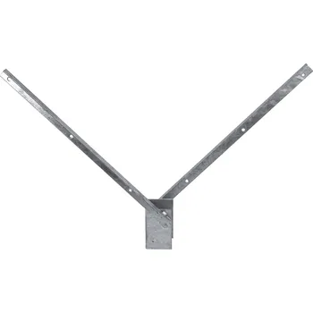 ostnatý drát PILECKÝ s.r.o. - Bavolet na čtyřhranný sloupek 60 × 60 mm, oboustranný - pozinkovaný (Zn)