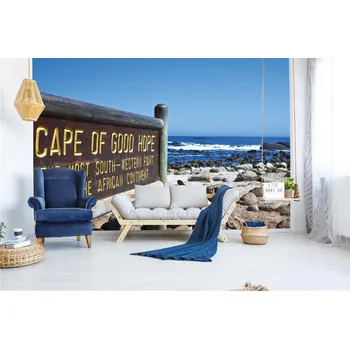 Fototapeta DIMEX | Samolepicí vliesová fototapeta na zeď Kapské Město II. MA-5-1778 | 375 x 250 cm | modrá, krémová, hnědá + Samolepicí vliesová fototapeta na stěnu DIMEX Kapské Město II. MA51778 v rozměru 375 x 250 cm