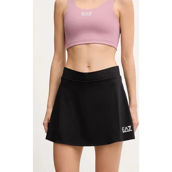 Dámská sukně Sportovní sukně EA7 Emporio Armani černá barva, mini, áčková, AF14524.7W000507 99X, vel. XL
