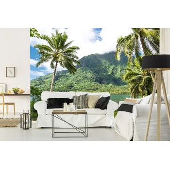 Fototapeta DIMEX | Samolepicí vliesová fototapeta na zeď Ostrov Morea MA-5-1929 | 375 x 250 cm | zelená, modrá, bílá + Samolepicí vliesová fototapeta na stěnu DIMEX Ostrov Morea MA51929 v rozměru 375 x 250 cm