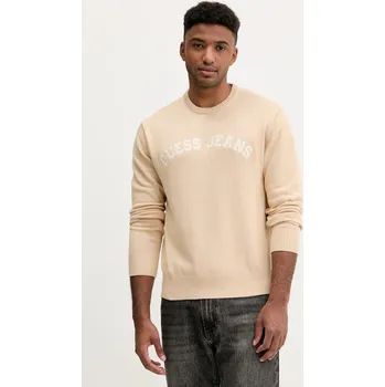 Dámské oblečení Bavlněný svetr Guess Jeans M5YR18.Z3HM1 béžová 12X, vel. L