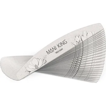 Pilník na nehty 180/240 Loďka Půlměsíc Standard Flora Mani King 25 ks