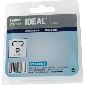 Příslušenství pro plot PILECKÝ s.r.o. - Svorka IDEAL pozinkovaná (Zn), balení 200 ks