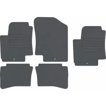 autokoberec Velurové autokoberce Edecor, sada 5 kusů