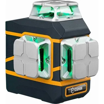 Vodováha CIGMAN CM-801 3D Laserová Vodováha s Nabíjecími Bateriemi a Dálkovým Ovladačem