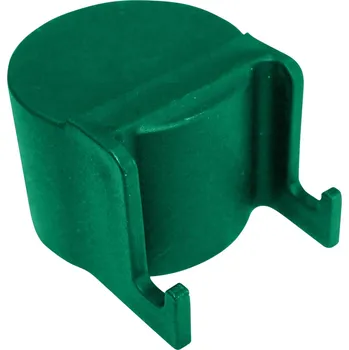 Příslušenství pro plot PILECKÝ s.r.o. - Čepička PVC pro sloupek průměr 48 mm s háčky na čele, zelená