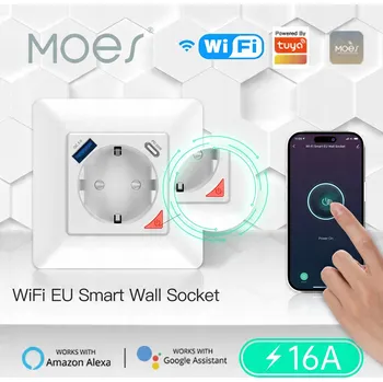 Elektrická zásuvka Moes Wifi zásuvka