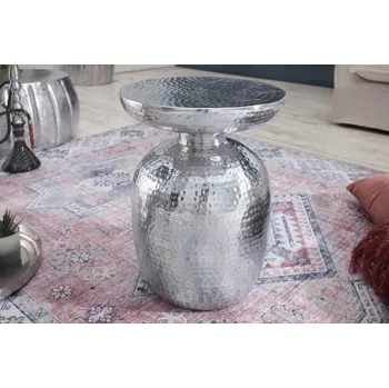 Konferenční stolek Odkládací stolek - Orient, 36 cm, stříbrný