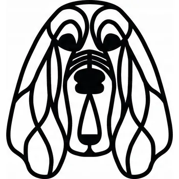 Obraz Nástěnná dekorace Bloodhound pes ozdoba na zeď obraz prolamovaný