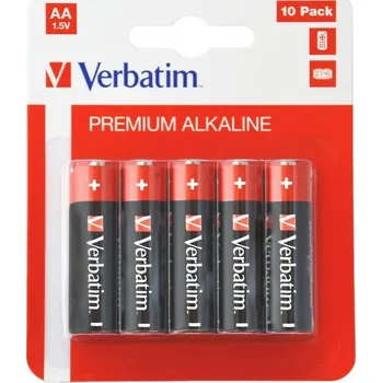Článková baterie Verbatim AA alkalické baterie LR6 10x