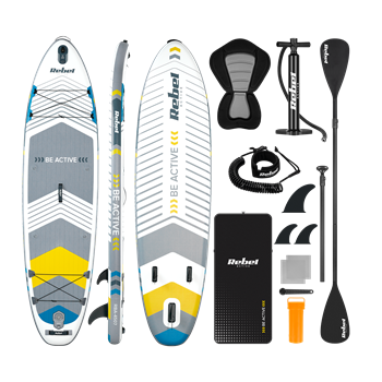 Paddleboard SUP REBEL ACTIVE RBA-4507-WH - bílý 11 335x84x15 cm