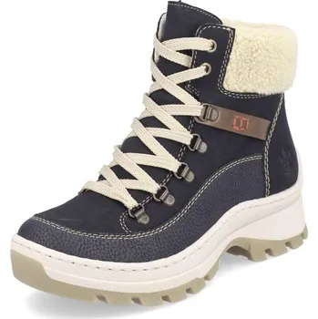 Dámské kozačky Dámská kotníková obuv RIEKER X9338-14 modrá W5 39