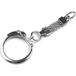 Přívěsek na klíče s karabinou a poutkem Balení: 5 ks, Varianta: 2 nikl - 8591149613517