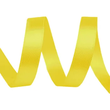 Stuha Atlasová stuha šíře 10 mm Balení: 22.5 m, Varianta: 189 žlutá narcisová - 8591149894848