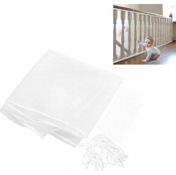 Dětská zábrana SÍŤ NA SCHODY ZÁBRADLÍ BÍLÁ OCHRANNÁ 3M