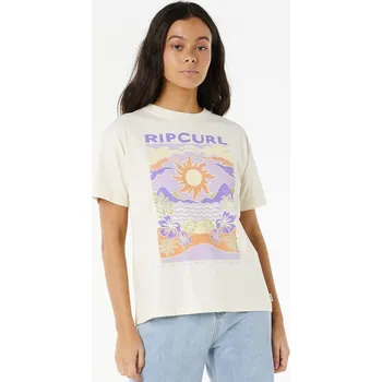 Pánské tričko Tričko Rip Curl DUNE DANCER RELAXED TEE Bone velikost S