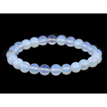 Náramek Náramek opalit, syntetický minerál Balení: 1 ks, Varianta: bílá mléčná opal - 8591149867729