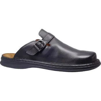 Pánské pantofle Letní vycházkové pantofle-flexiblová obuv, Josef Seibel, Madrid, černá: Černá Hladká kůže 31,4 48 G - standardní šíře (1097-1099)