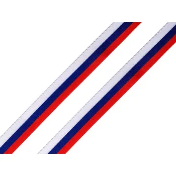Stuha Stuha trikolora Česko, Slovensko šíře 10 mm Balení: 10 m, Varianta: 2 SR viz foto - 8590939169555