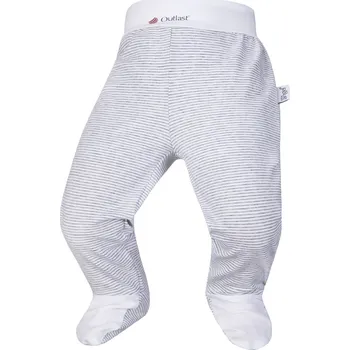 Little Angel Polodupačky tenké Outlast® - pruh bílošedý melír/bílá Velikost: 68