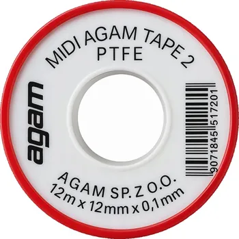 Těsnicí páska 12 m x 12 mm x 0,1 mm bílá na vodu a závity